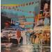 Peinture Le boulevard en fête par Frédéric Thiery | Tableau Figuratif Urbain Scènes de vie Acrylique