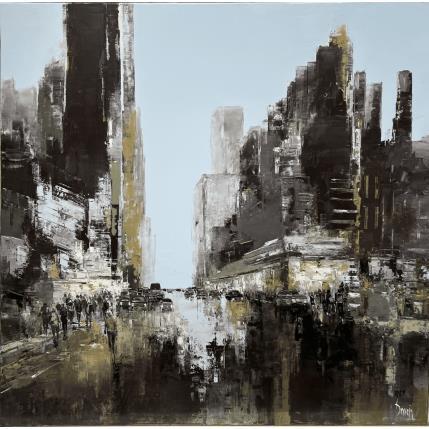 Peinture 23e rue par Dessein Pierre | Tableau Figuratif Huile