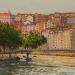 Painting Lyon la coline qui travaille by Decoudun Jean charles | Painting Figurative Urban Watercolor