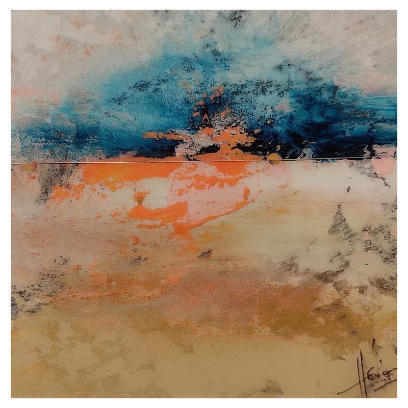 Peinture Abstraction #3093 par Hévin Christian | Tableau Abstrait Minimaliste Huile Acrylique Pastel