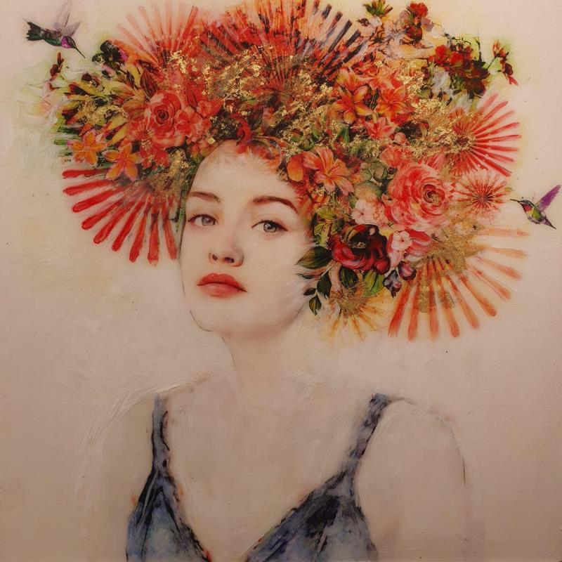 Peinture LENA II par Bofill Laura | Tableau Figuratif Portraits Acrylique Résine