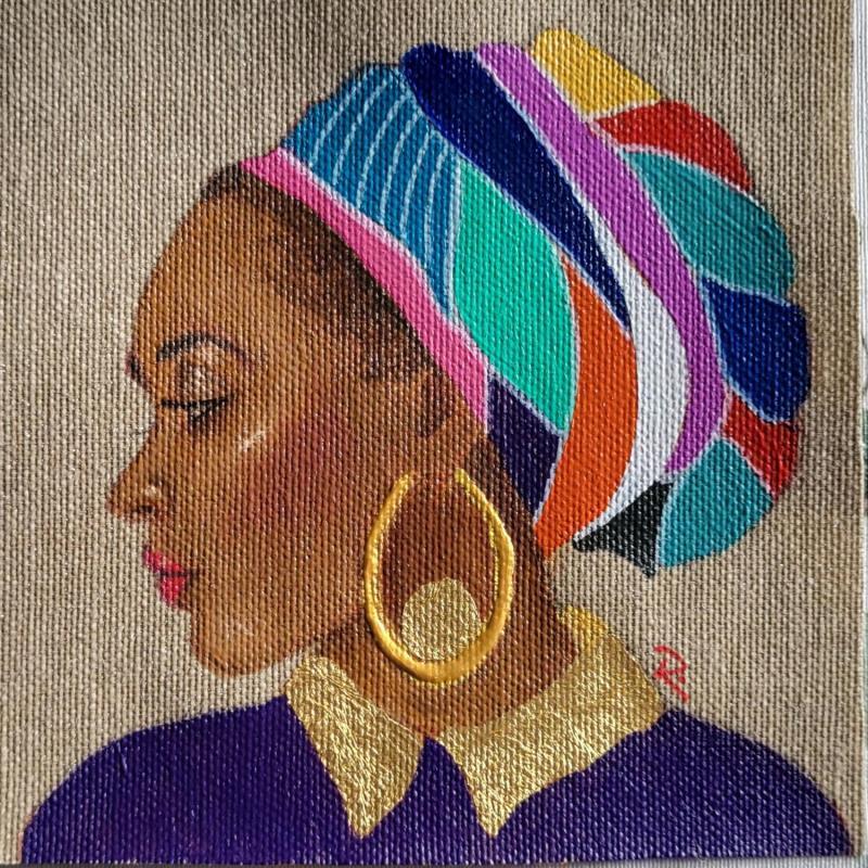 Peinture Ayna par Rosângela | Tableau Figuratif Portraits Acrylique