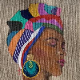 Peinture Anya par Rosângela | Tableau Figuratif Acrylique Portraits