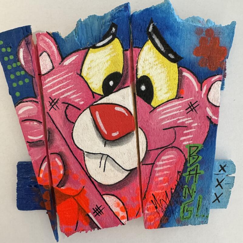 Peinture Pink par Molla Nathalie  | Tableau Pop-art Icones Pop Acrylique Posca