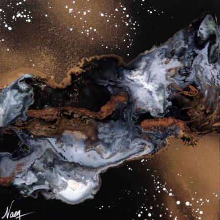 Pintura C2595 por Naen | Pintura Abstracto Acrílico, Ink Paisajes