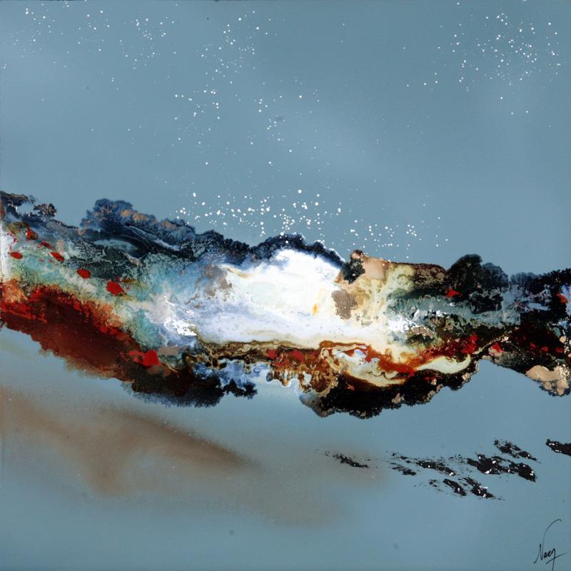 Peinture C2763 par Naen | Tableau Abstrait Nature Minimaliste Acrylique Encre