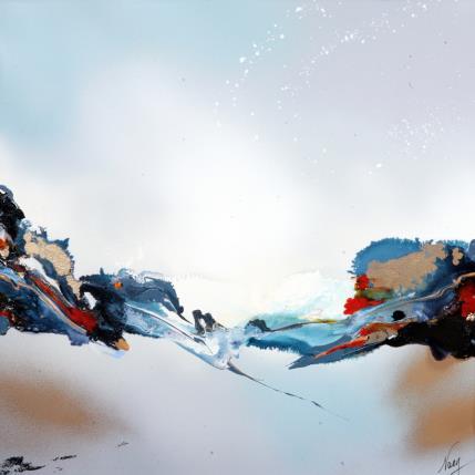 Pintura C2936 por Naen | Pintura Abstracto Acrílico, Ink Minimalista, Naturaleza