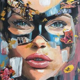 Gemälde Catwoman von Caizergues Noël  | Gemälde