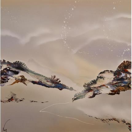 Peinture 910 par Naen | Tableau Abstrait Acrylique, Encre