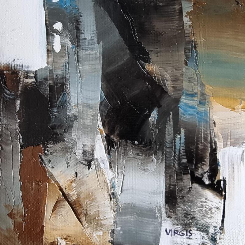 Painting Grey walls by Virgis | Painting Abstract Minimalist Oil