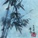 Painting Bambou by Yu Huan Huan | Painting Figurative Nature Animals Watercolor Ink