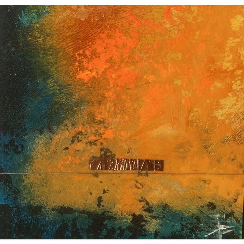 Painting Abstraction # 3225 by Hévin Christian | Painting Abstract Minimalist Oil Acrylic Pastel