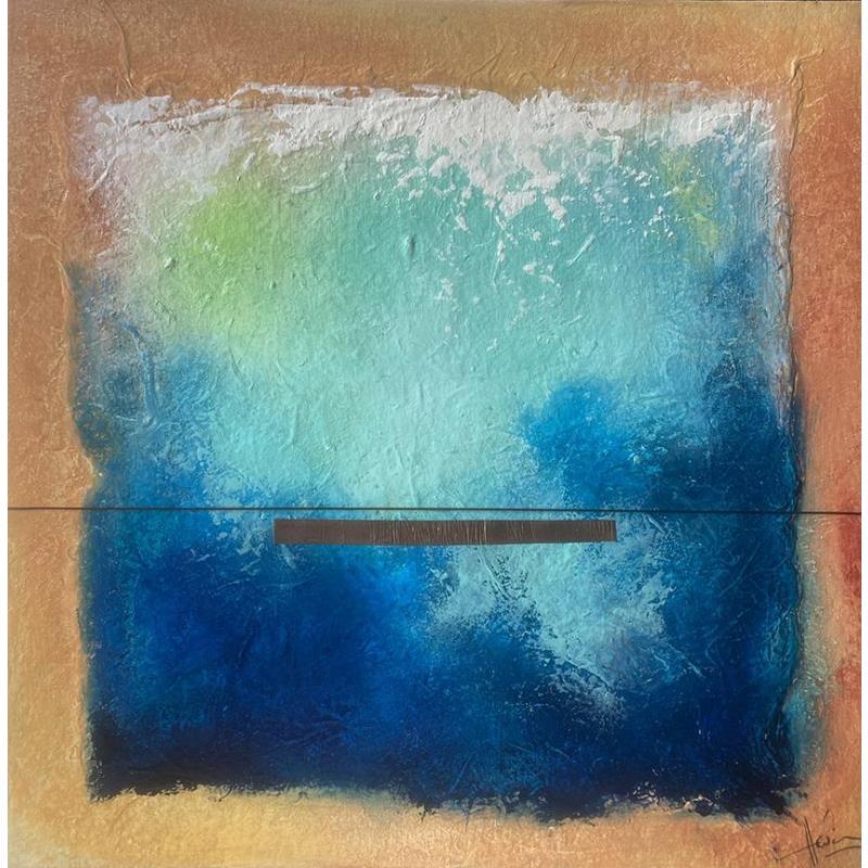 Painting Abstraction # 3207 by Hévin Christian | Painting Abstract Minimalist Oil Acrylic Pastel