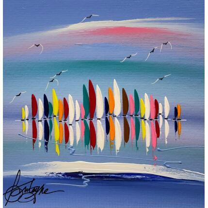 Painting Reflet en Eté by Fonteyne David | Painting Figurative Acrylic