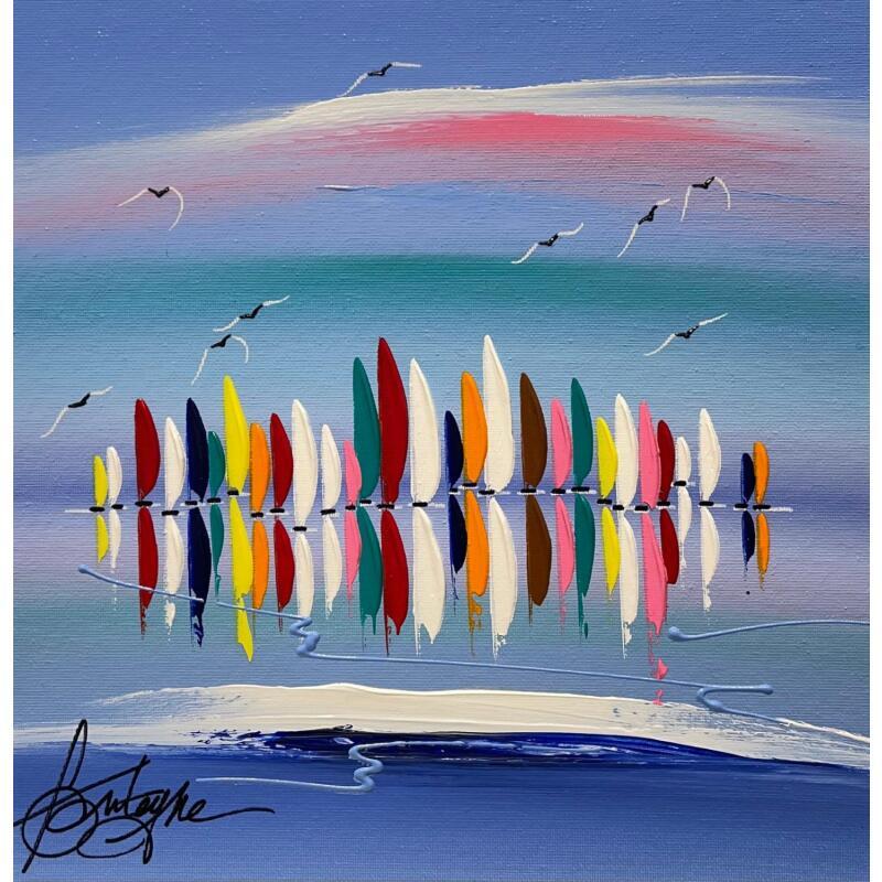 Painting Reflet en Eté by Fonteyne David | Painting Figurative Acrylic