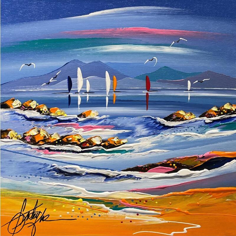 Peinture Les vents du bonheur par Fonteyne David | Tableau Figuratif Acrylique