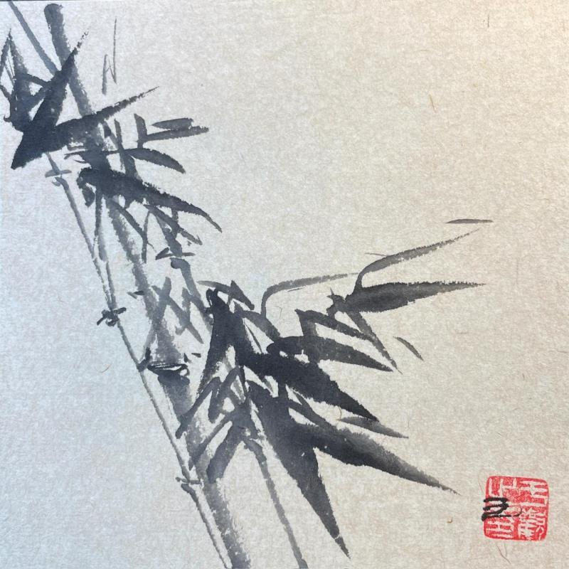 Peinture Bambou par Yu Huan Huan | Tableau Figuratif Nature Encre