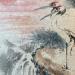 Painting Sunset by Yu Huan Huan | Painting Figurative Animals Watercolor Ink