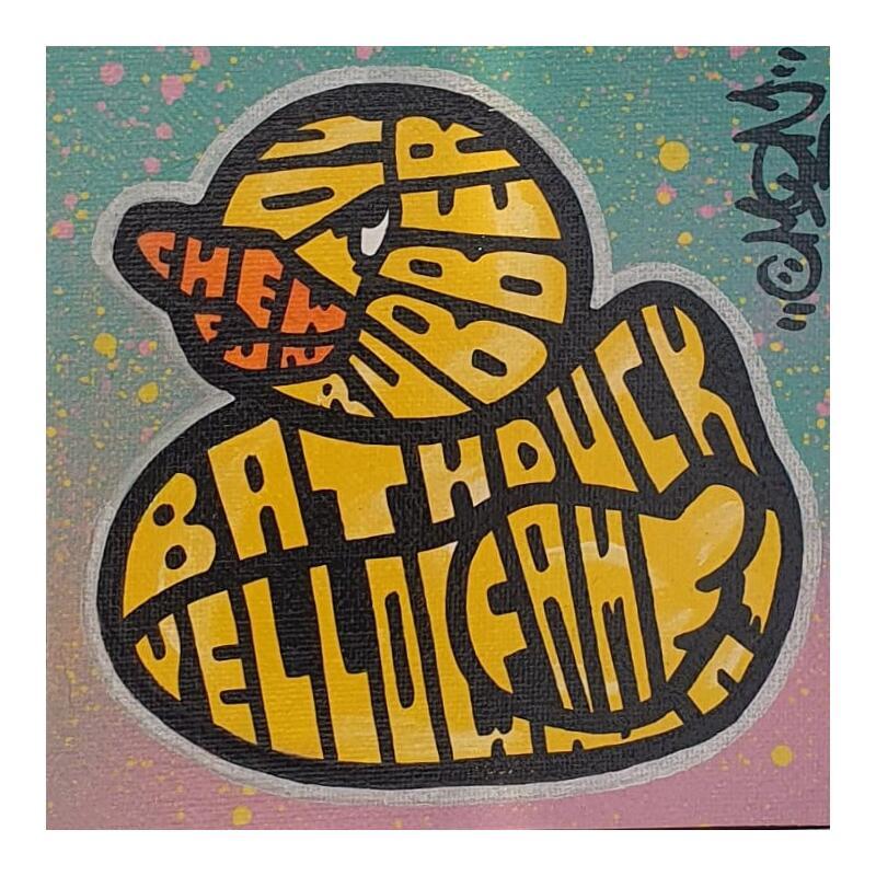 Gemälde Rubber Duck von Cmon | Gemälde Pop-Art Pop-Ikonen