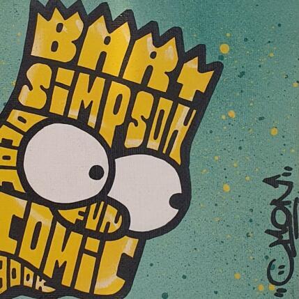 Peinture Hey Bart par Cmon | Tableau Pop-art Icones Pop