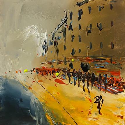 Painting Balade by Raffin Christian | Painting Figurative Oil Urban