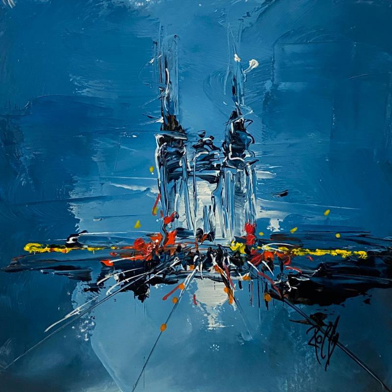 Painting Nocturne by Raffin Christian | Painting Figurative Urban Oil