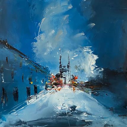 Peinture  La cathédrale par Raffin Christian | Tableau Figuratif Huile Urbain