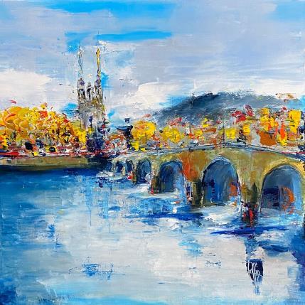 Painting La ville by Raffin Christian | Painting Figurative Oil Urban