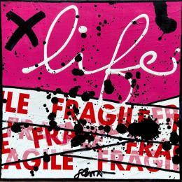 Painting Fragile life (rose) by Costa Sophie | Painting