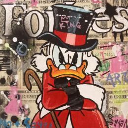 Peinture Picsou par Simone de Rosa | Tableau Pop-art Acrylique Icones Pop