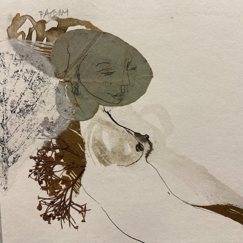 Gemälde Nu#1 von Pagny Corine | Gemälde Art brut Akt Tinte