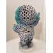 Sculpture TURQUOISE MARIO SNOW par Shenoda | Sculpture Pop-art Graffiti Résine