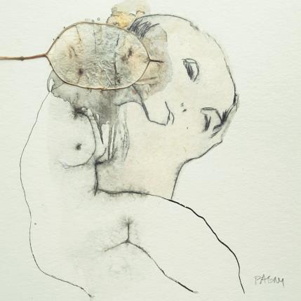 Peinture DE QUEL ARBRE EN FLEUR par Pagny Corine | Tableau Art Singulier Encre Nature, Nu