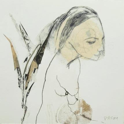 Peinture SOUDAIN UNE OMBRE PASSE par Pagny Corine | Tableau Art Singulier Encre Nature, Nu