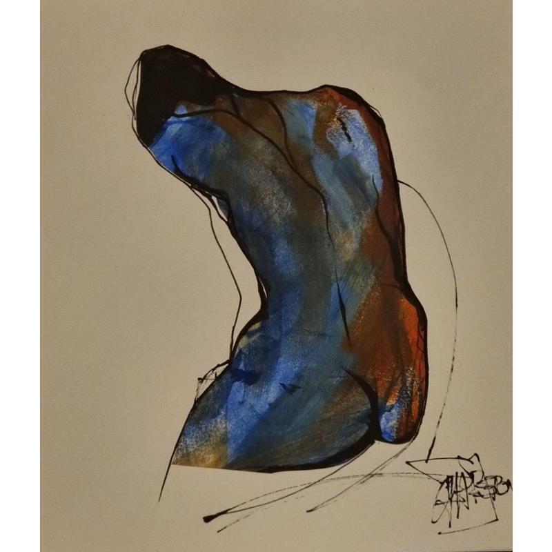 Gemälde Couleurs d'automne von Chaperon Martine | Gemälde Figurativ Akt Acryl