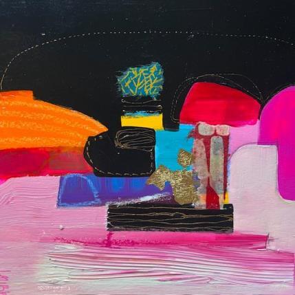 Peinture ST25-0303 par Lau Blou | Tableau Abstrait Acrylique, Collage