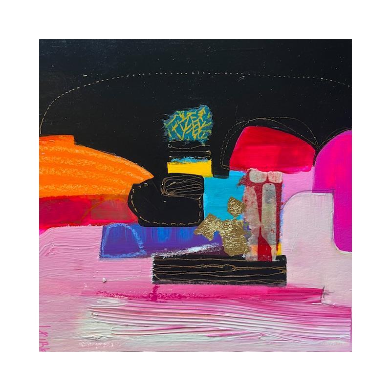 Peinture ST25-0303 par Lau Blou | Tableau Abstrait Acrylique Collage