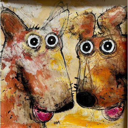 Painting In Love by Maury Hervé | Painting Raw art Ink, Sand Animals