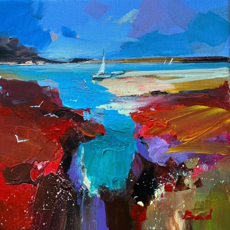 Peinture Harbor Tranquility par Bond Tetiana | Tableau Figuratif Huile