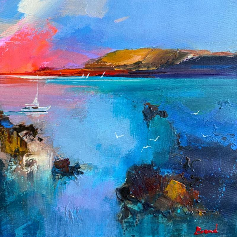 Peinture The Mystery of the Evening Waves par Bond Tetiana | Tableau Figuratif Huile