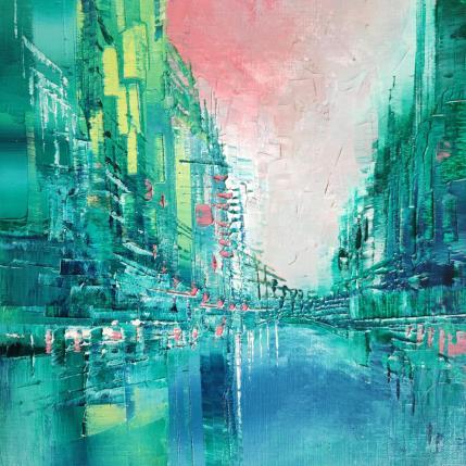 Peinture Les ombres roses par Levesque Emmanuelle | Tableau  Huile