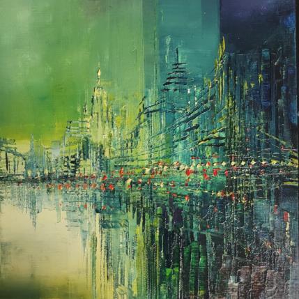 Gemälde La grande église von Levesque Emmanuelle | Gemälde  Öl