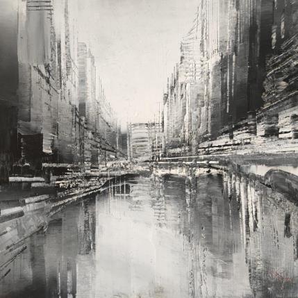 Gemälde Black buildings von Levesque Emmanuelle | Gemälde  Öl