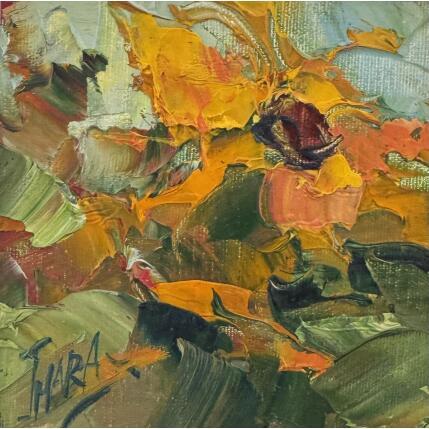 Peinture Flor amarilla par Jmara Tatiana | Tableau Figuratif Huile