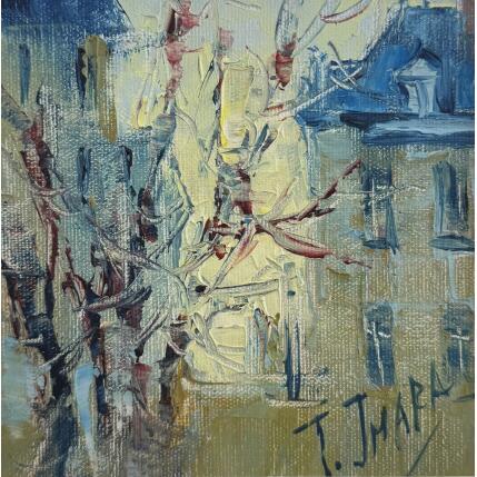 Peinture Una esquina parisina par Jmara Tatiana | Tableau Figuratif Huile