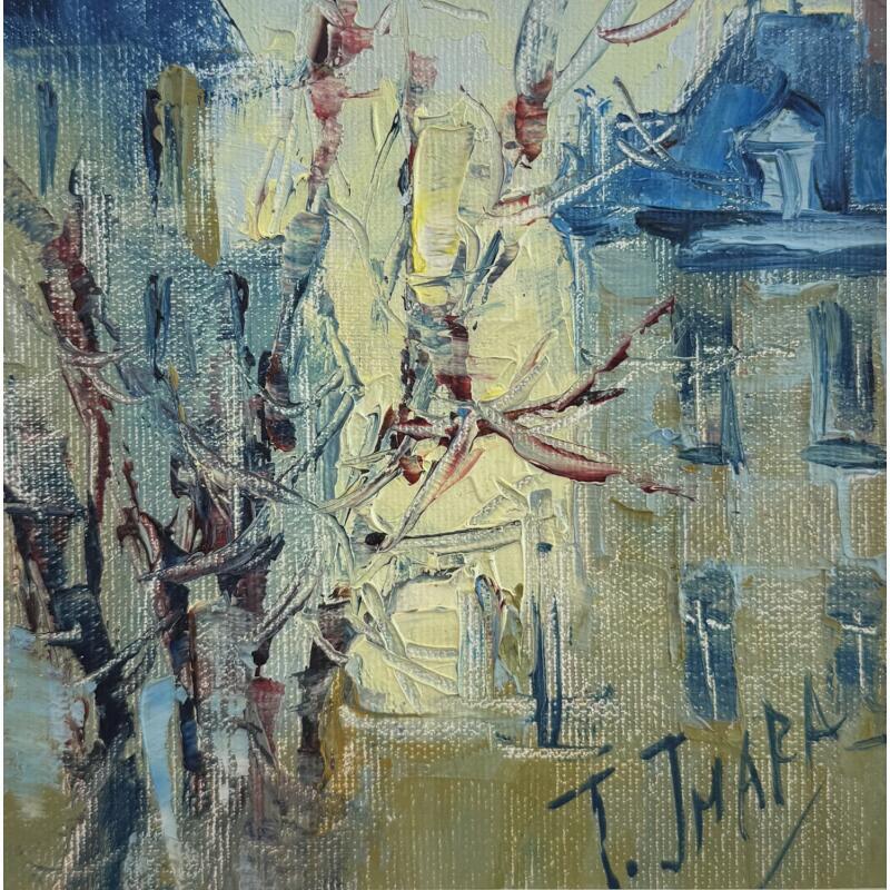 Peinture Una esquina parisina par Jmara Tatiana | Tableau Figuratif Huile