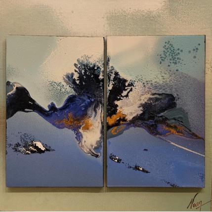 Peinture C3232 par Naen | Tableau Abstrait Acrylique, Encre Minimaliste, Nature