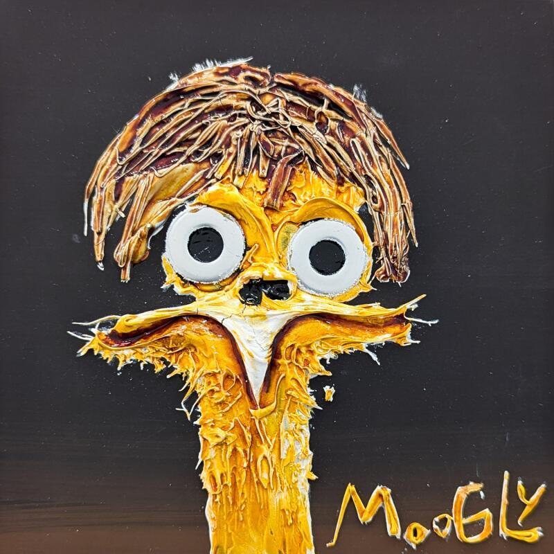 Peinture JALUS par Moogly | Tableau Art Singulier Animaux Acrylique Résine Pigments