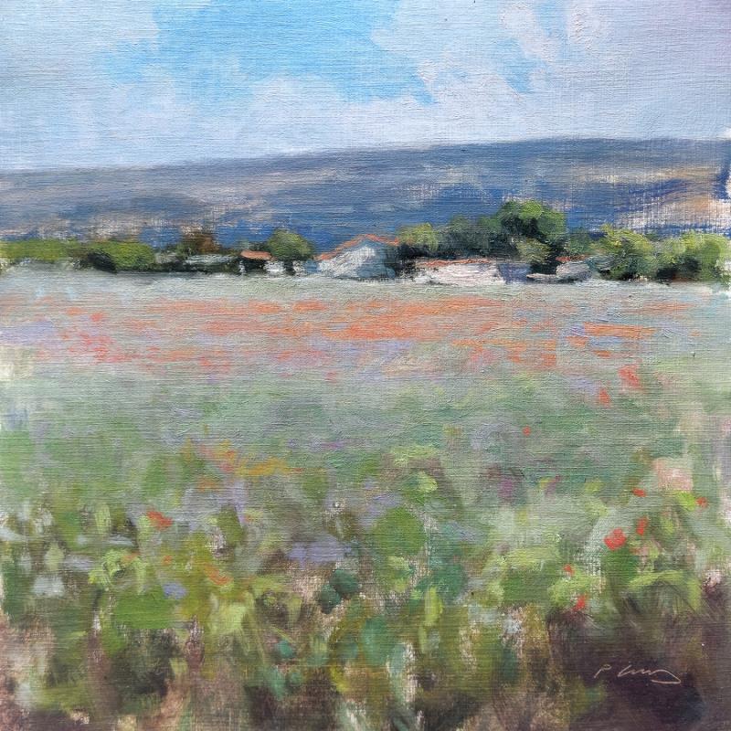 Painting Ferme vers Joucas by Giroud Pascal | Painting Figurative Landscapes Nature Oil