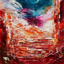 Peinture Arizona sunset 2 par Reymond Pierre | Tableau Figuratif Huile Nature, Paysages